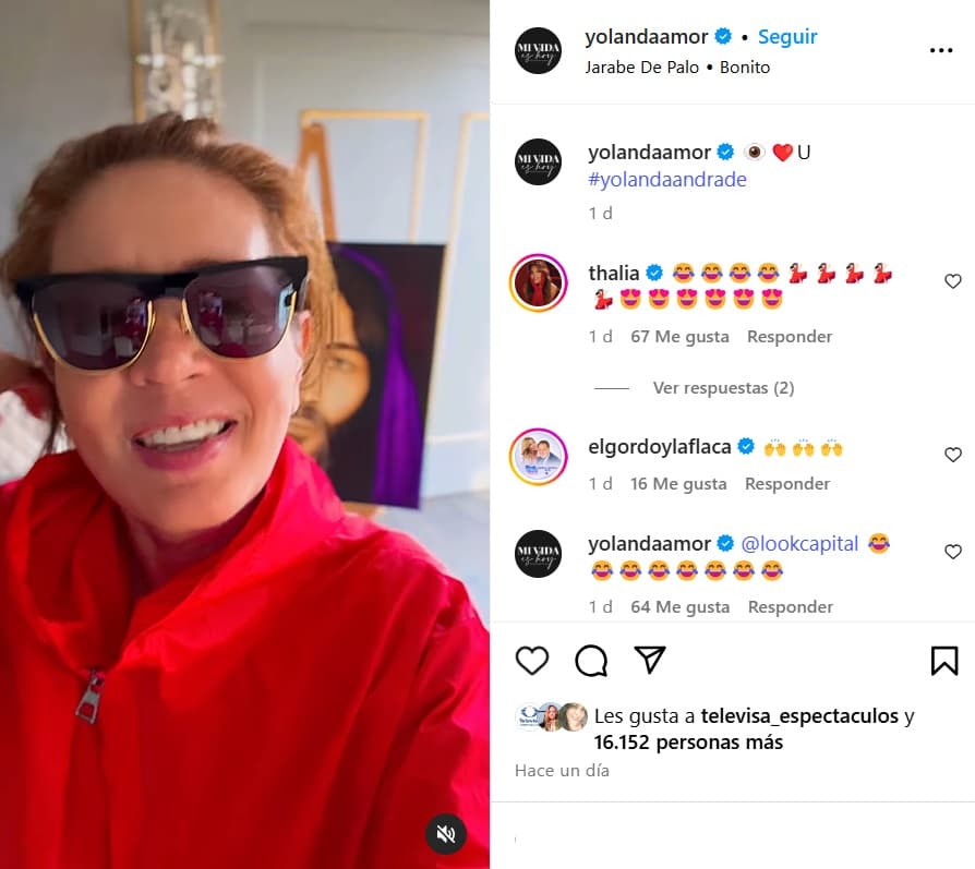 Yolanda Andrade se dejó ver sonriente este 1 de mayo.