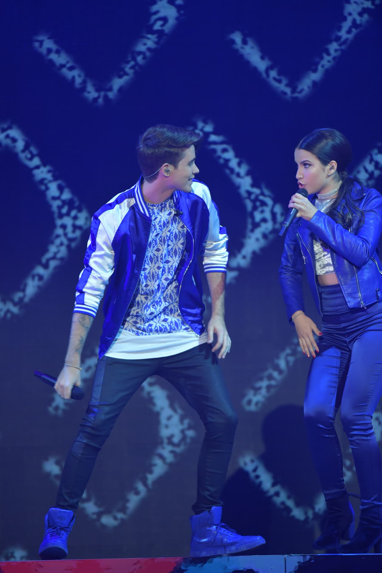 Zhamira y Abdiel disfrutaron mucho el performance.