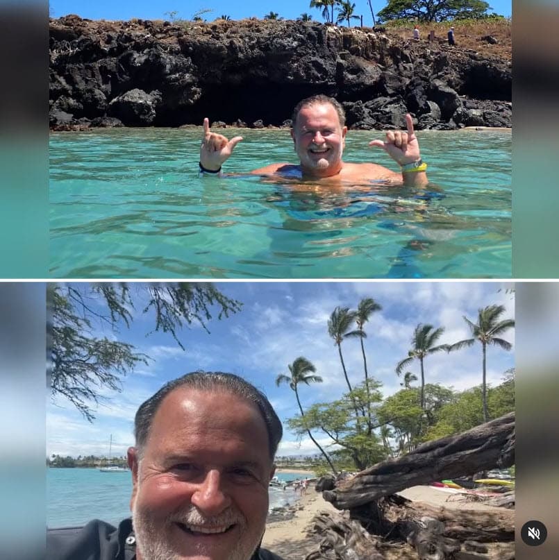 Raúl compartió que la paradisiaca isla es uno de sus lugares preferidos para vacacionar y la visitan desde hace 25 años.
<br>