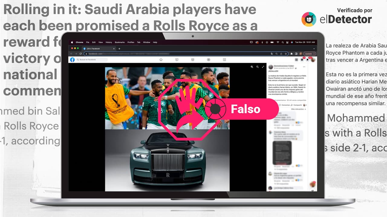 Los jugadores de Arabia Saudita NO recibirán un Rolls-Royce por haber vencido a Argentina en Qatar 2022