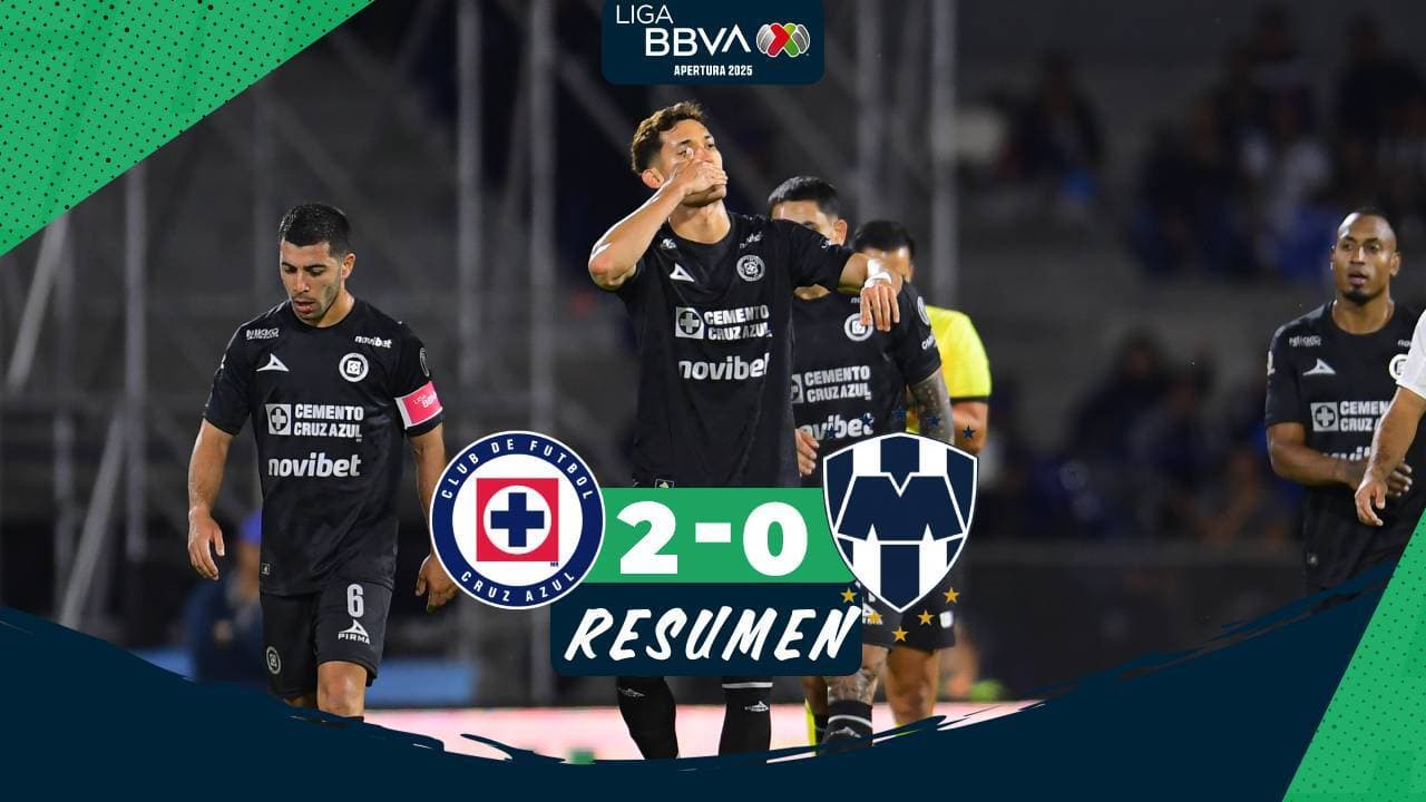 Resumen | Cruz Azul en lo alto de la tabla después de vencer al Monterrey