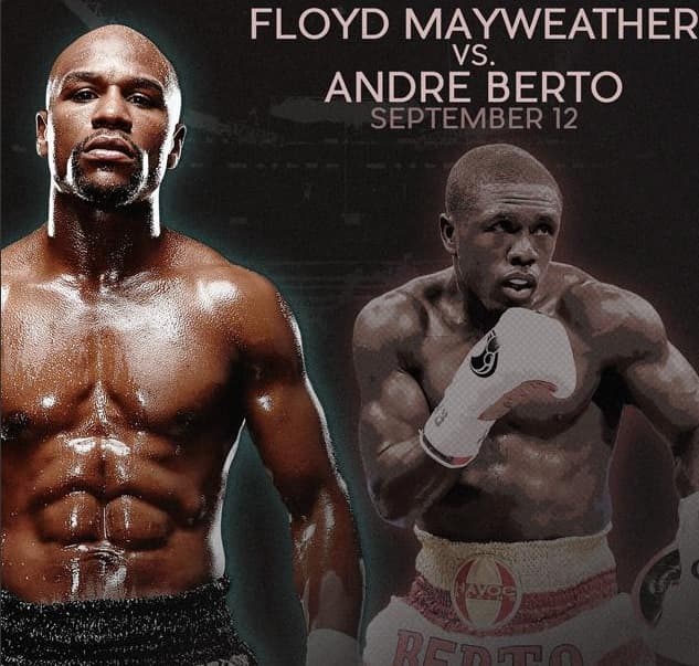 Floyd Mayweather Jr. amplio favorito en las apuestas sobre Andre Berto