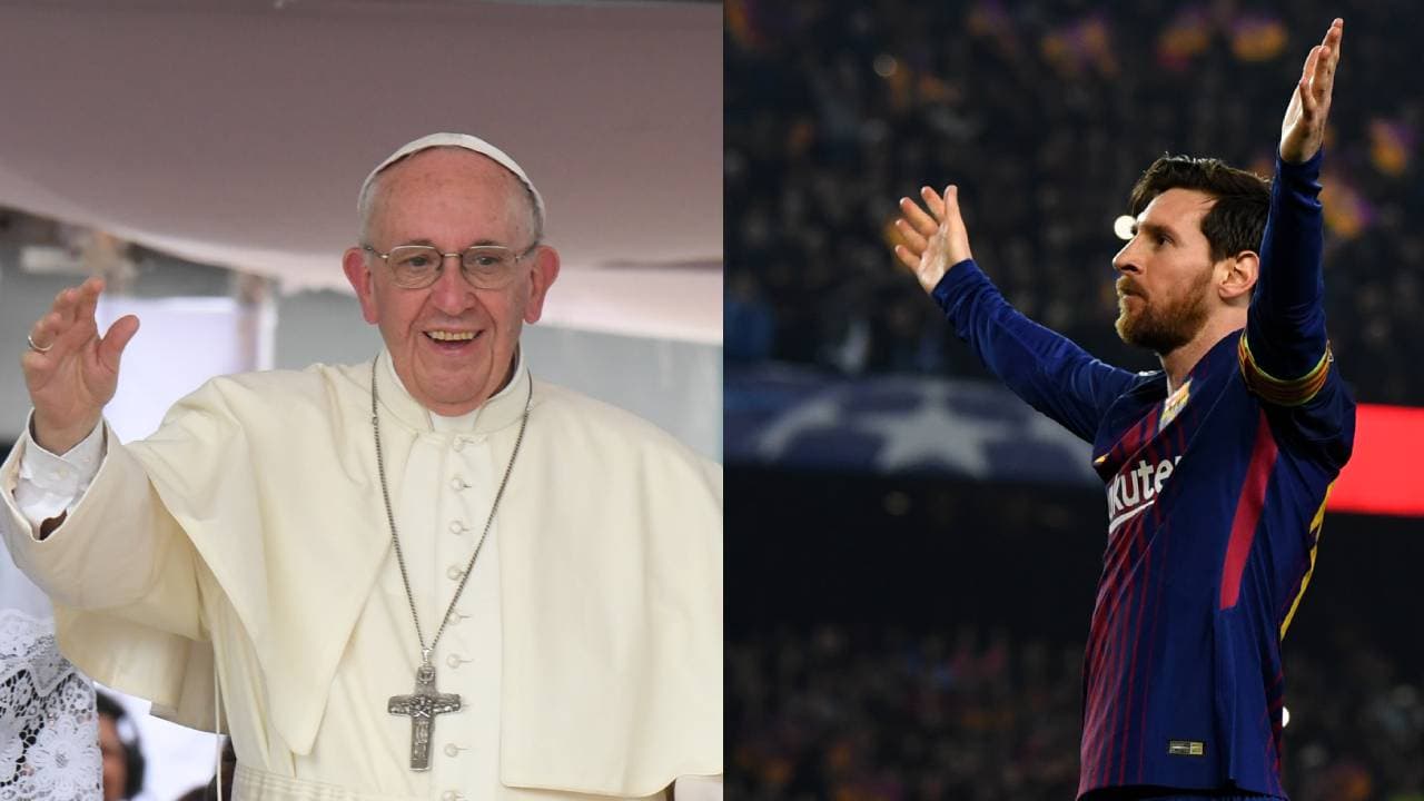 La singular respuesta del Papa sobre si Messi es Dios