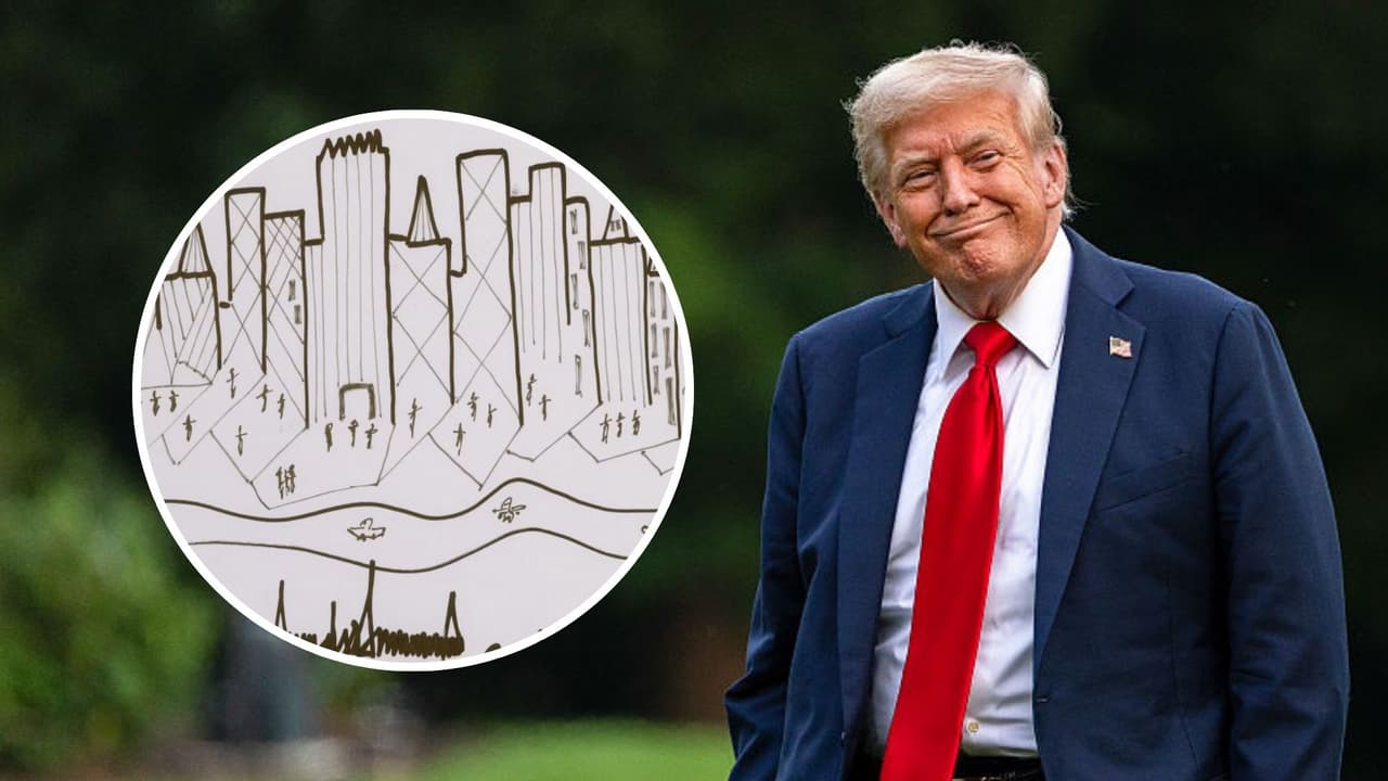El desconocido arte de Donald Trump: sus dibujos han alcanzado miles de dólares en subastas 