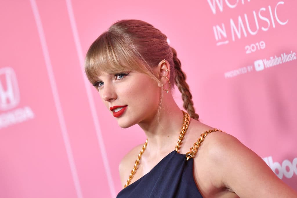 LOS ANGELES, CALIFORNIA - DECEMBER 12: Taylor Swift attends Billboard Women In Music 2019, presented by YouTube Music, on December 12, 2019 in Los Angeles, California. (Photo by Emma McIntyre/Getty Images for Billboard)