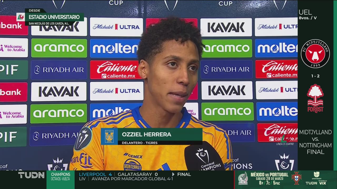 Ozziel Herrera y Tigres sabían que se podía remontar en casa