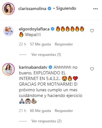 Sus compañeras del show no tardaron en llenarla de elogios. Lili Estefan y Karina Banda fueron de las primeras en comentar las imágenes con emojis de fuego y corazones.