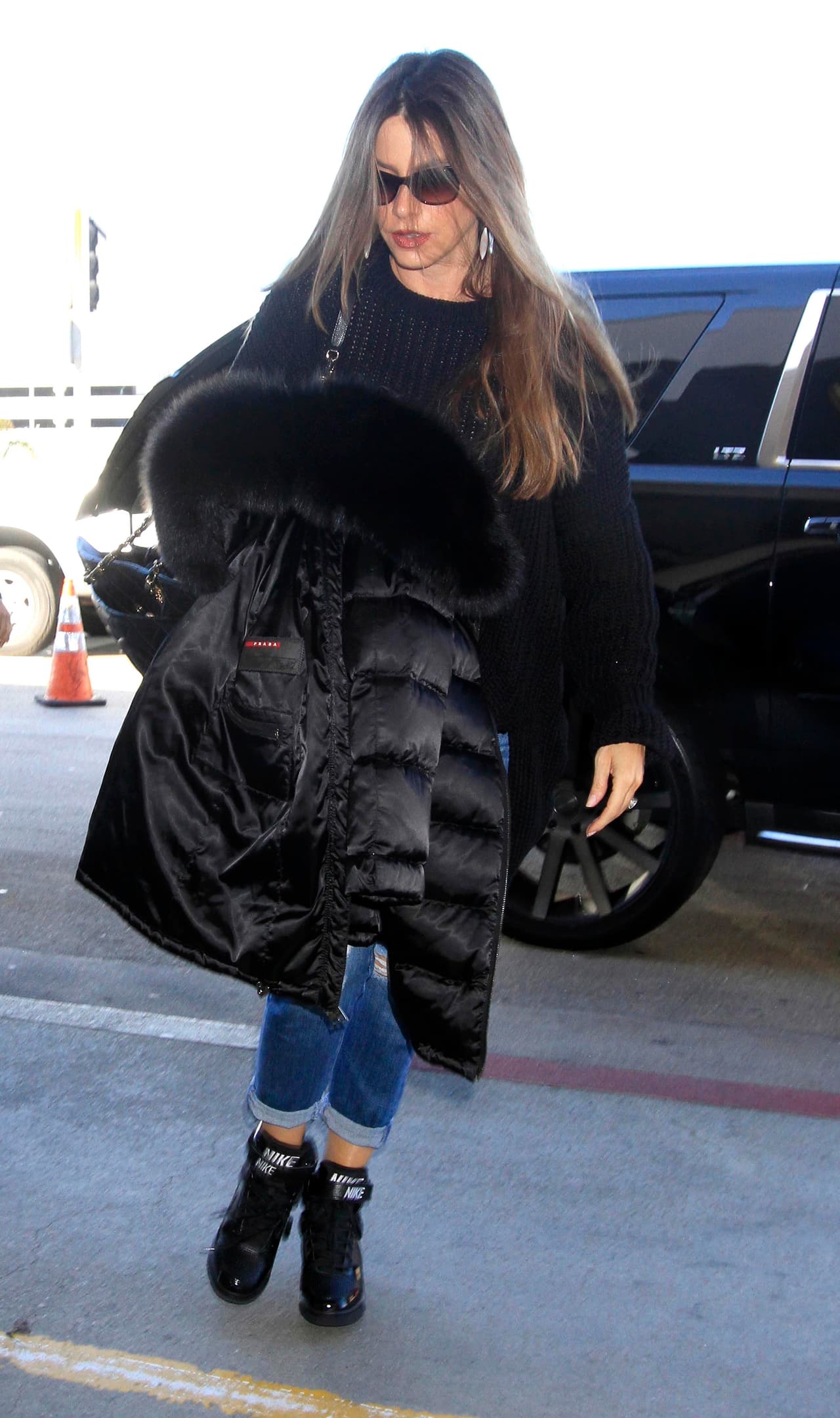 Y así le sucedió hace unos días cuando los paparazzi la captaron llegando al aeropuerto de Los Ángeles.