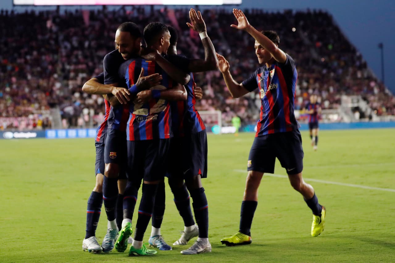 Inter Miami no metió ni las manos ante un Barcelona que se impuso con goles de Aumabeyang, Rapinha, Ansu Fati, Gavi, Depay y Dembélé.