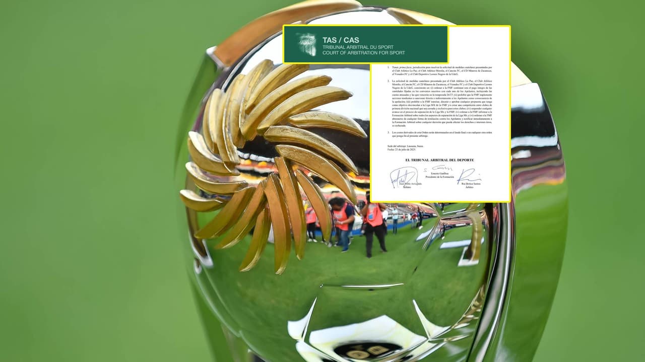 TAS da primer informe sobre apelación de equipos de Liga de Expansión MX