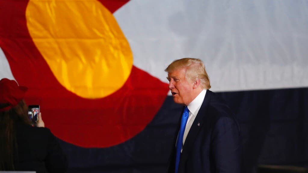 Por qué quedar fuera de las elecciones en Colorado puede beneficiar a Trump