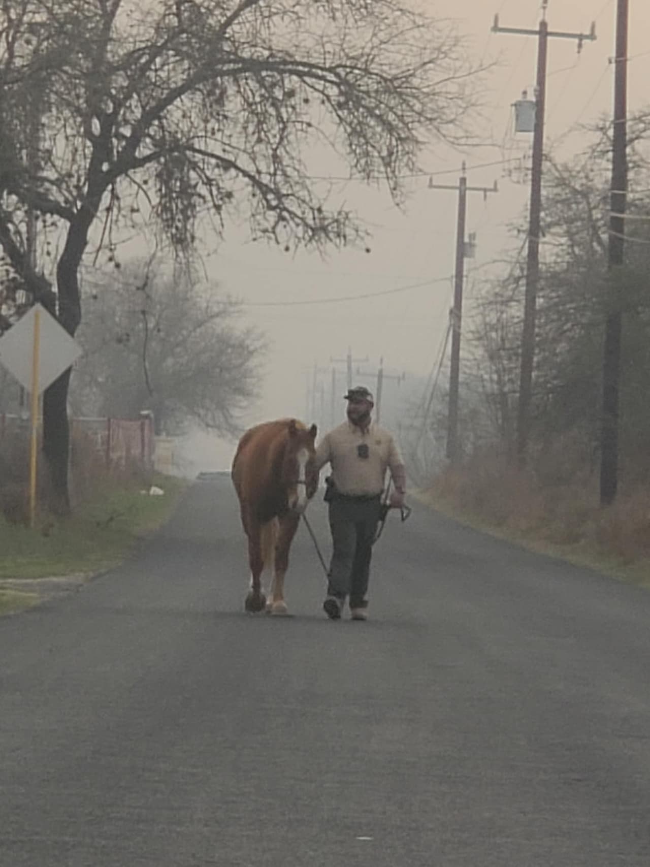 “Algo inesperado. No esperabamos esto. No hay lumbre en mi casa, pero están mis hijos, mis caballos, mis gallinas, todo… y estamos sacando lo que pueden”, dijo una mujer que vive en el área.
