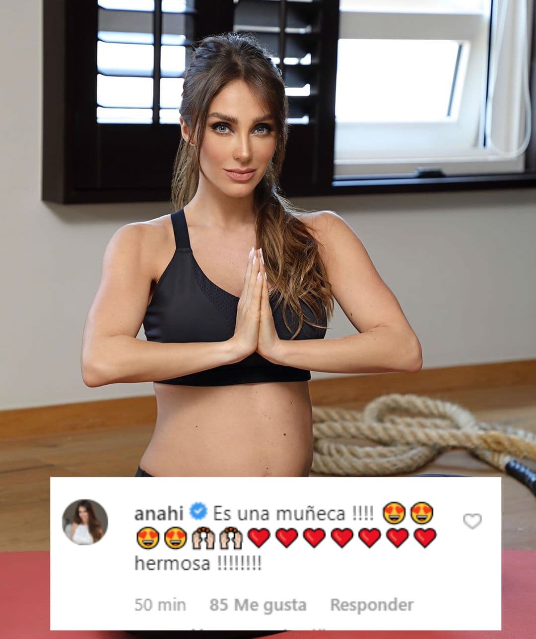 Anahí, quien está esperando a su 
<b><a href="https://www.univision.com/famosos/los-bebes-que-llegaran-en-2020-estos-son-los-7-famosos-que-agrandaran-la-familia-el-ano-que-comienza-fotos">segundo bebé</a></b>, describió a la pequeña Kira como “una muñeca”.