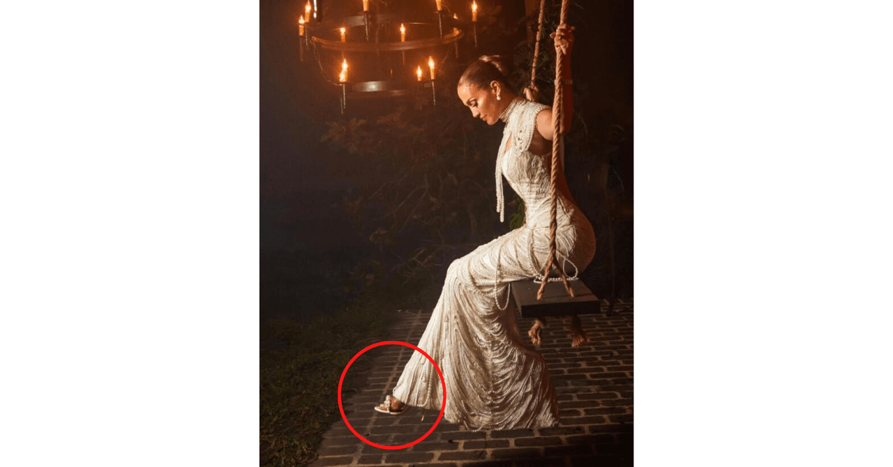 Jennifer Lopez en su boda con Ben Affleck