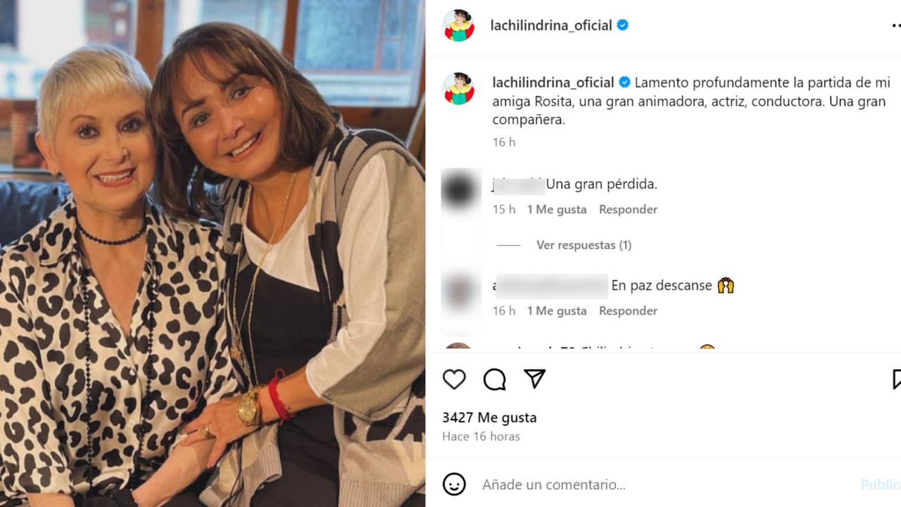Así despidió 'La Chilindrina' a su amiga.