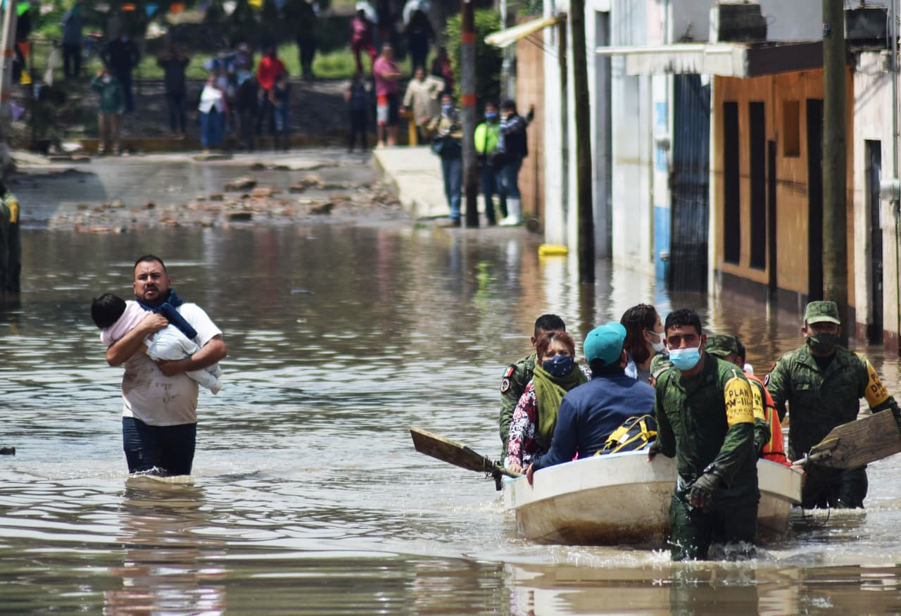 Inundaciones en México dejan 17 pacientes muertos en un hospital por falta de oxígeno