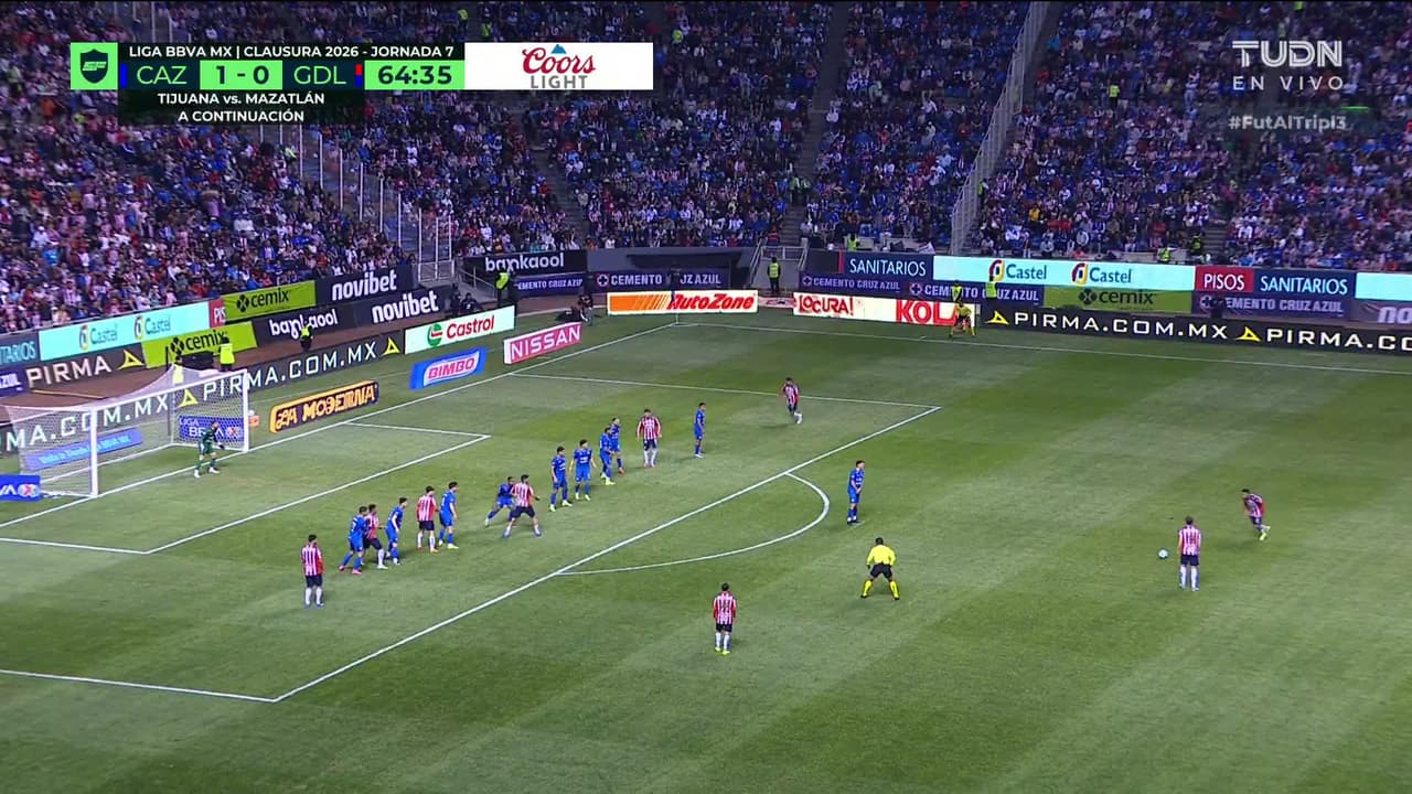 ¡TIRO ATAJADO! disparo por Roberto Alvarado.