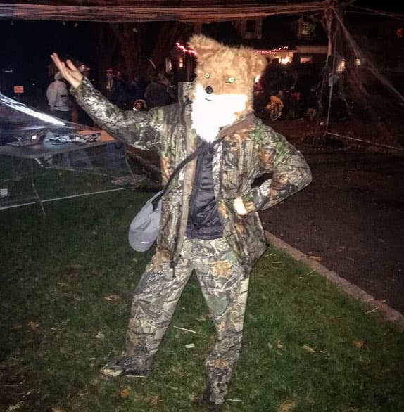 Su disfraz de Halloween... ¡la zorrita!