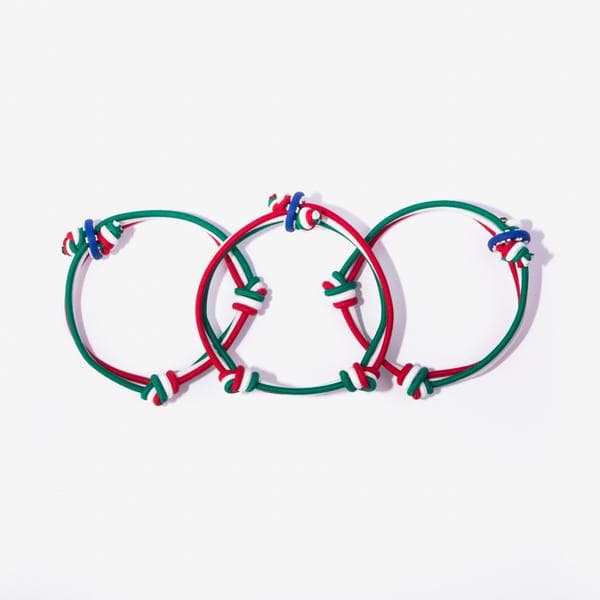 Pulseras con la bandera de México