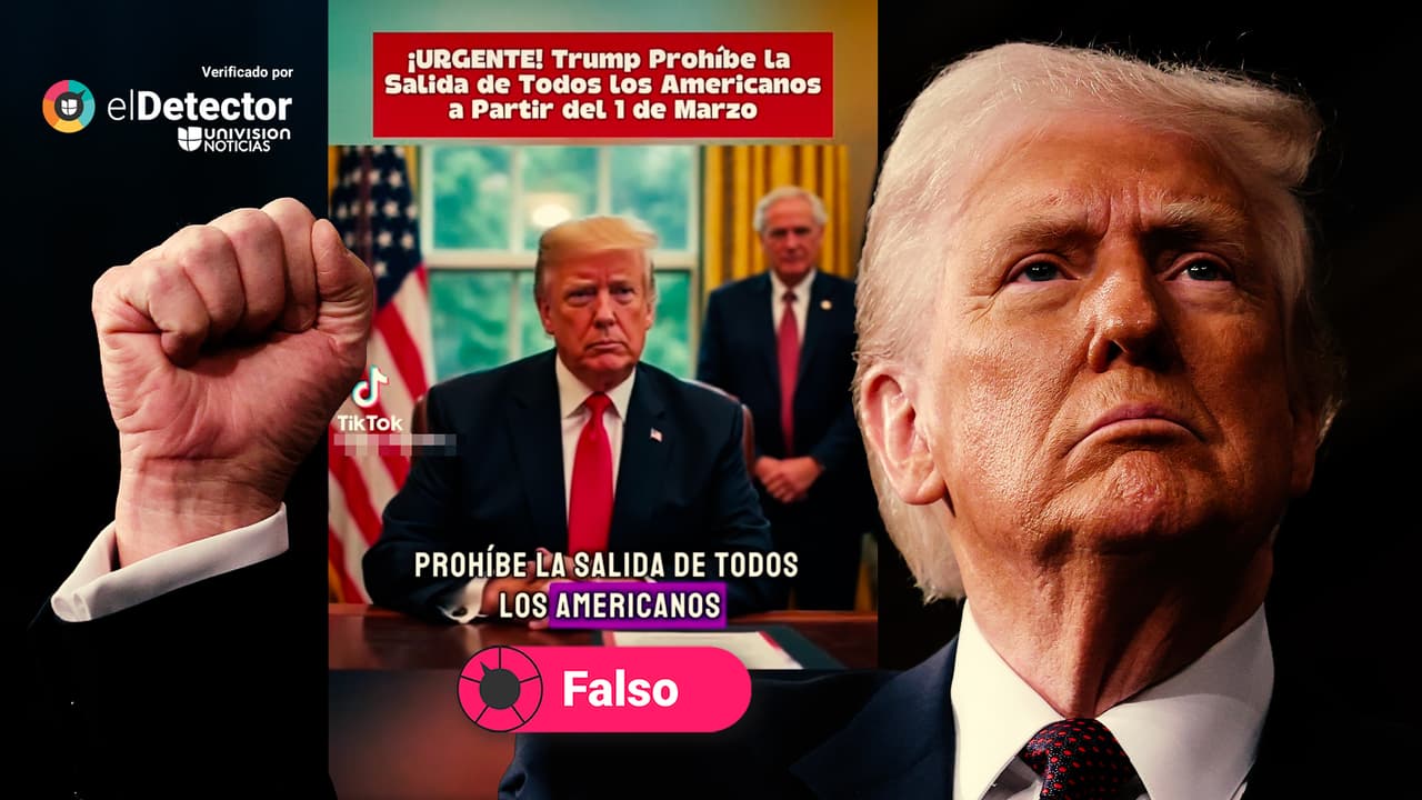 Es falso que Trump haya prohibido “la salida de todos los ciudadanos estadounidenses del país”: es otra desinformación