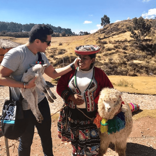 Alejandro Chabán sigue disfrutando en Perú de su viaje de cumpleaños.
