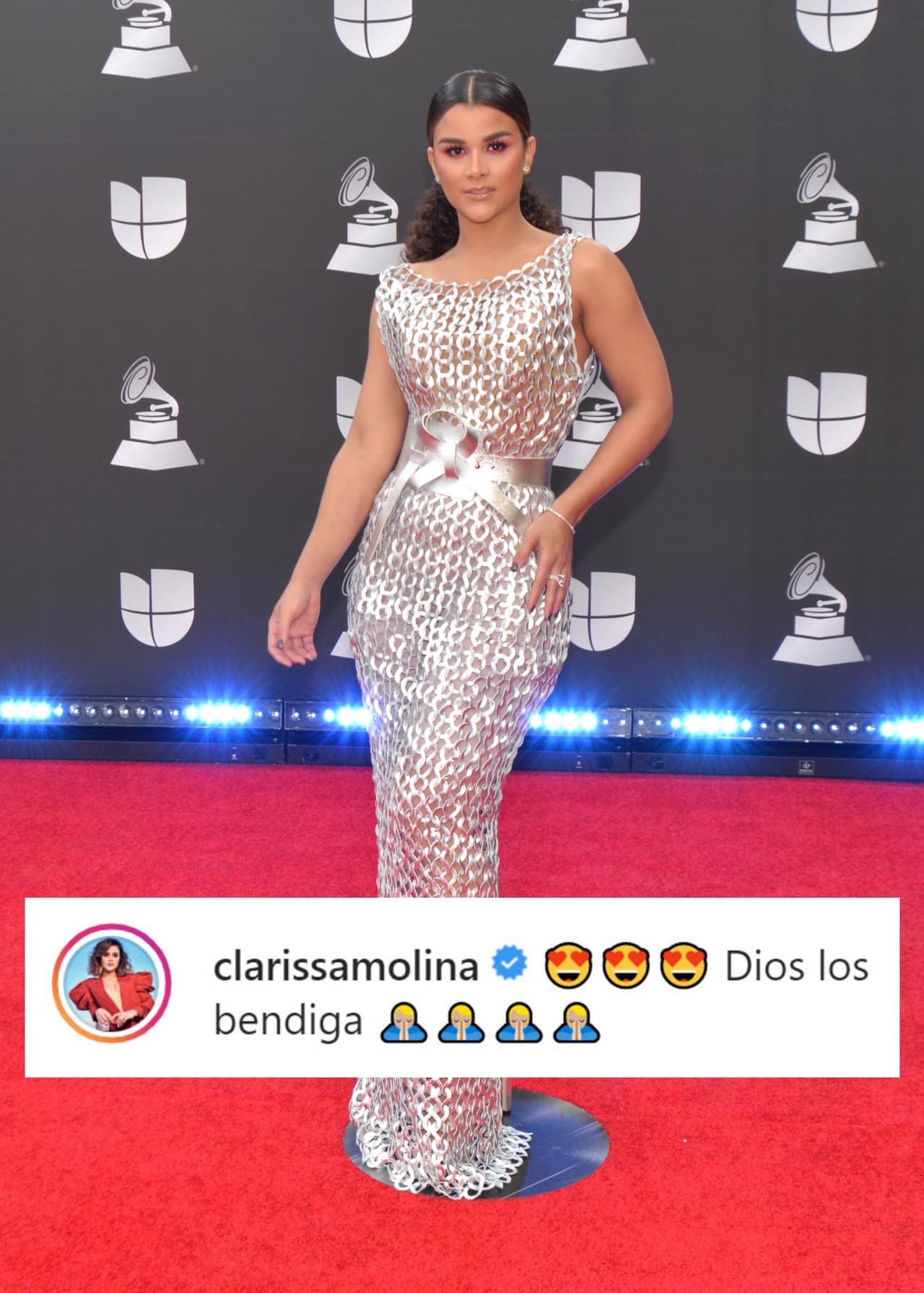 <b>Clarissa Molina</b> se unió a la lista de las celebridades que expresaron su alegría.