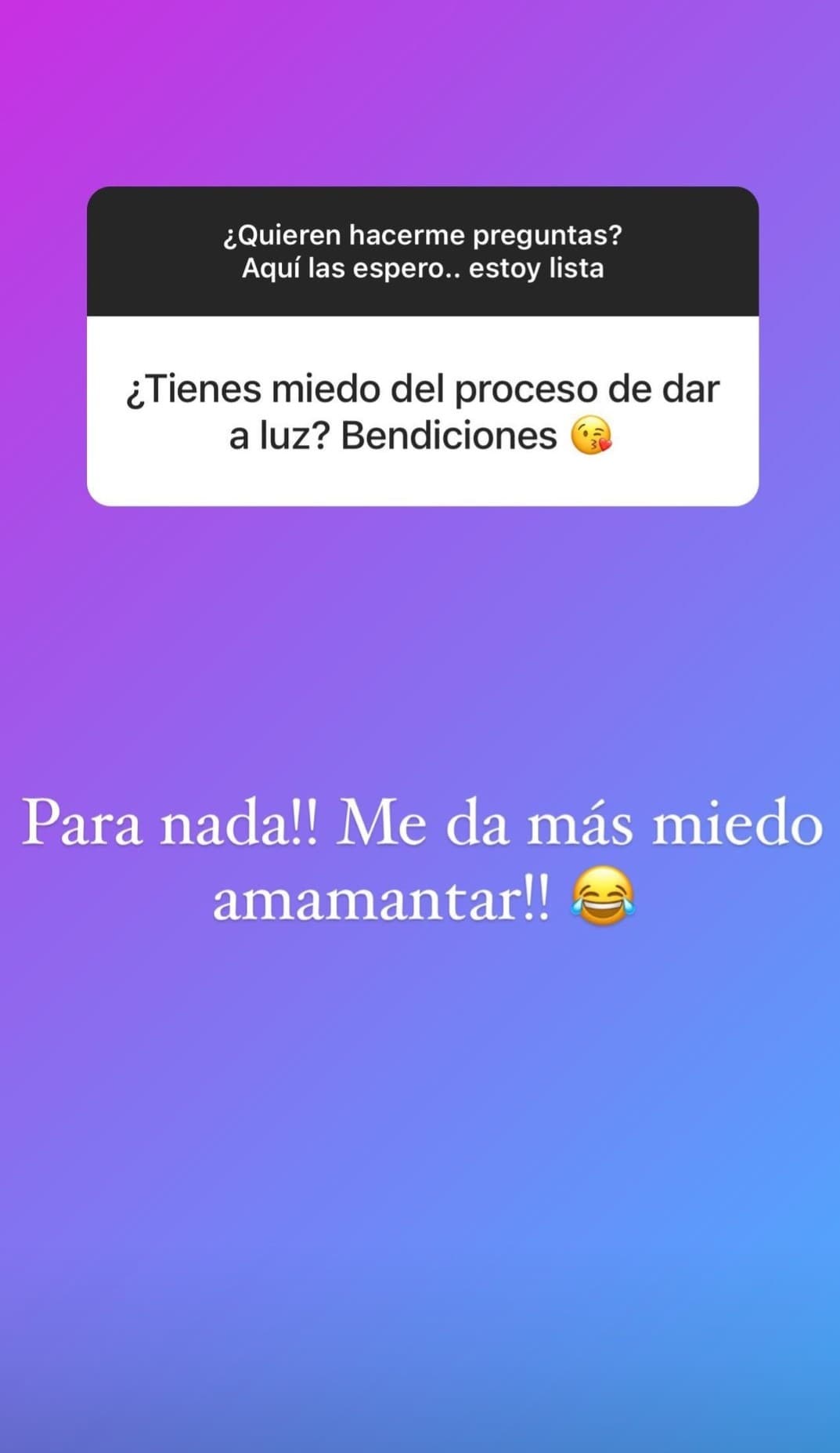 Aunque el parto es una de las cosas más difíciles que viven las embarazadas, a la dominicana no le preocupa tanto como alimentar a su "pequeño príncipe".