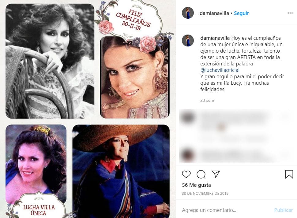 La vida de Lucha Villa dio un giro inesperado en 1997, cuando al intentar hacerse una 
<b>cirugía estética</b> en Monterrey, Nuevo León, quedó en 
<b>coma</b>. Este suceso le generó un 
<b>daño cerebral</b>, por lo que tuvo que alejarse del ambiente artístico y ahora vive al cuidado de sus hijas en San Luis Potosí. 
<br>