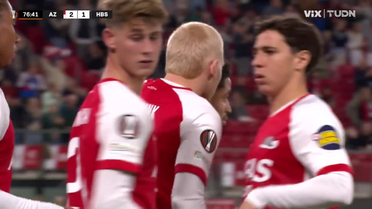 ¡Entra Mateo Chávez y gol de AZ! Mexx Meerdink está arriba de nuevo