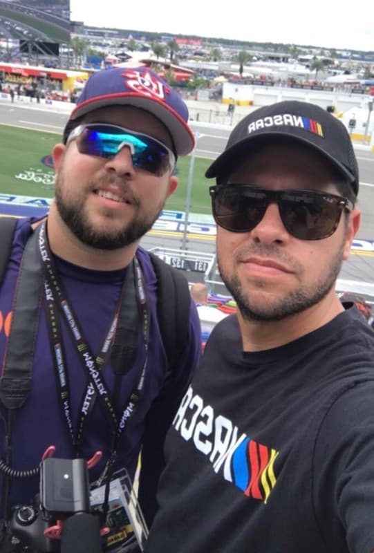 Ya casi a punto de comenzar la carrera.