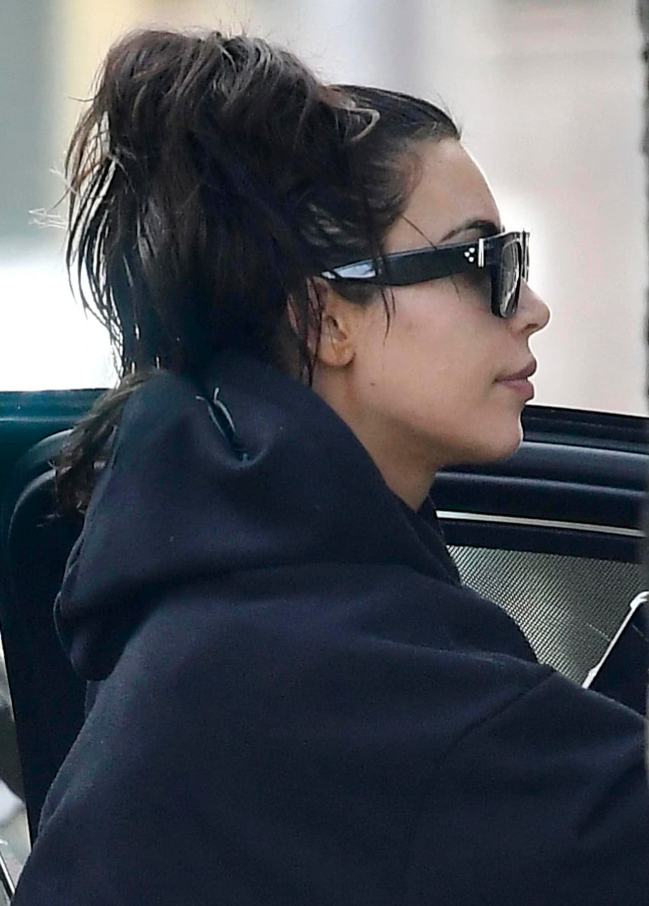 Pero los paparazzi aprovecharon para captar a la esposa de Kanye West como pocas veces la vemos.