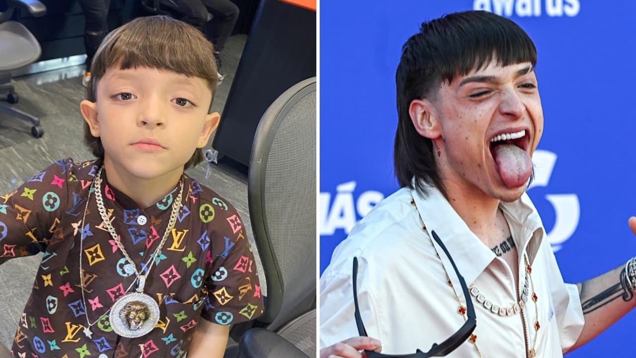 Niño causa impacto por ser idéntico a Peso Pluma: tiene el mismo look y hasta canta ‘igual’