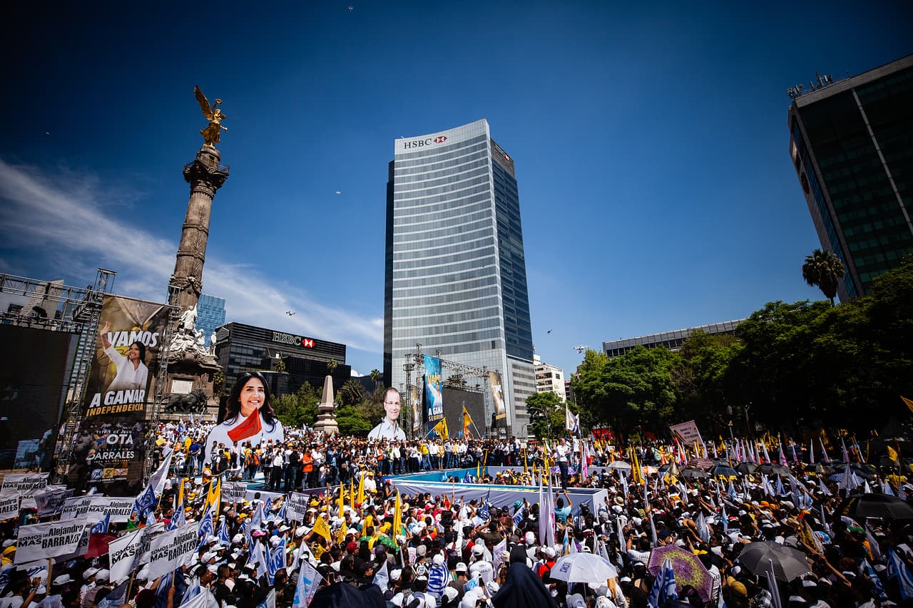 El acto se realizó en el monumento al Ángel de la Independencia, donde aseguró: "El gobierno priista nos tiene miedo, y con razón, porque cuando yo sea Presidente habrá una fiscalía que investigará al presidente Enrique Peña". Ricardo Anaya, fue el presidenciable con más actos de campaña, con más de 50, pero según un conteo realizado a inicios de junio, se ubica en tercer lugar en visitas a ciudades, con 44 en 19 estados.