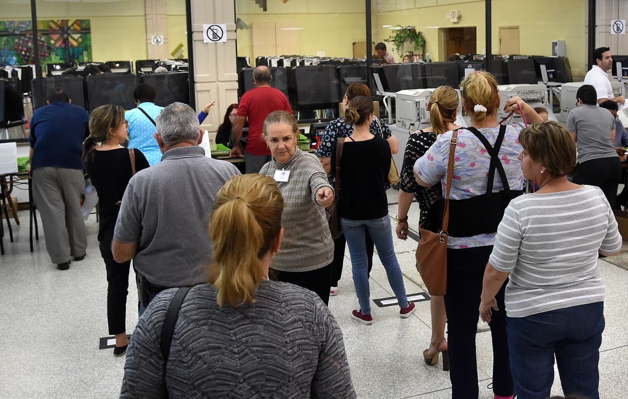 Votaciones en Miami.