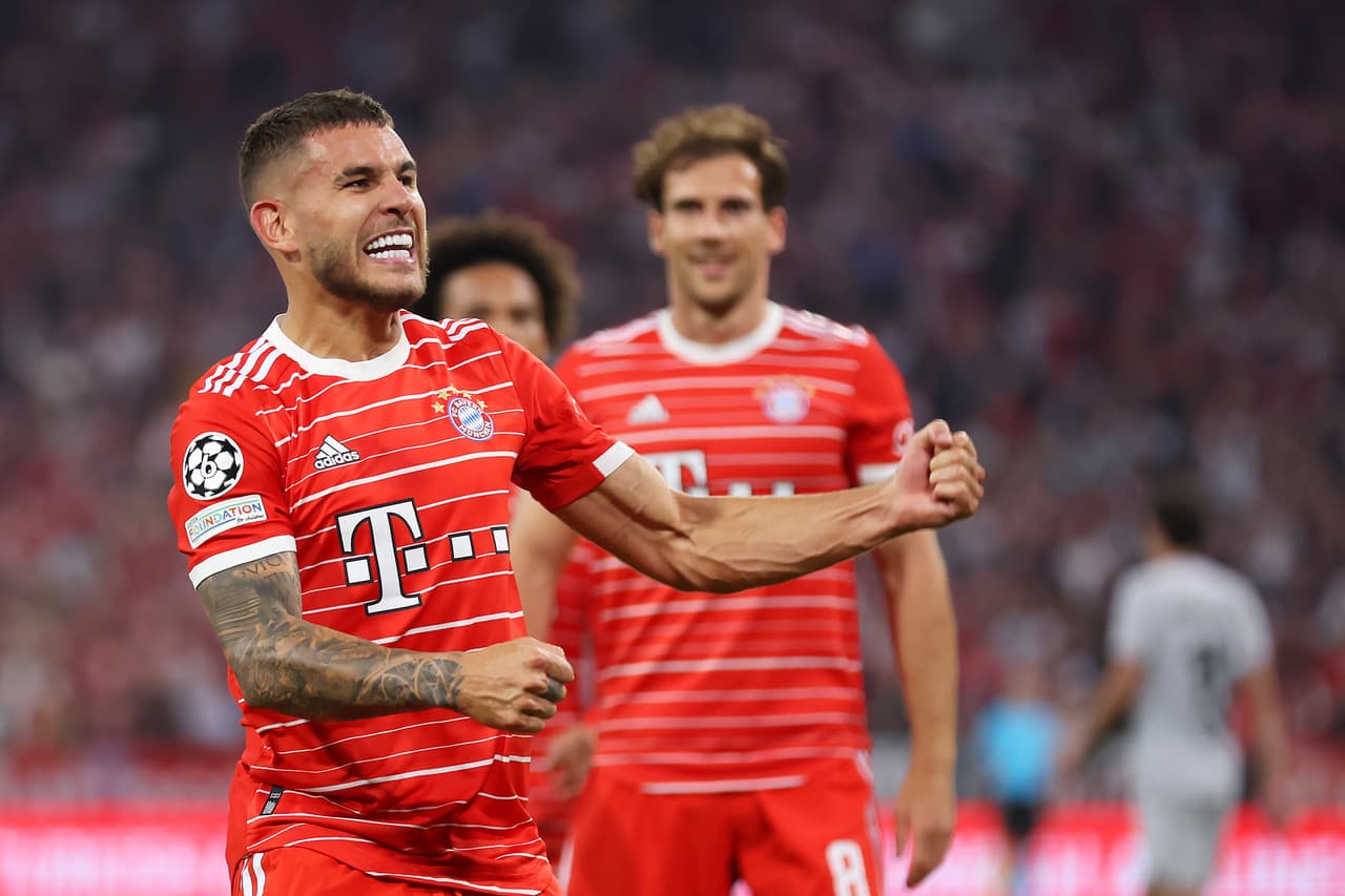 Bayern venció al Barcelona con los goles de Lucas Hernández y Leroy Sané, en el regreso de Robert Lewandowski a la Allianz Arena.