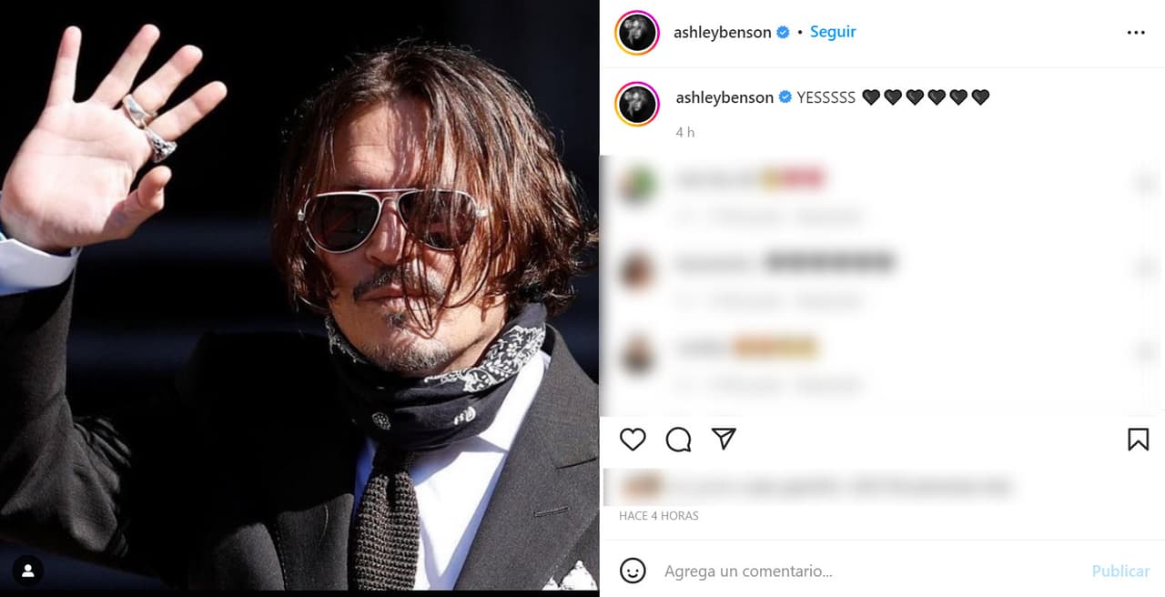 La actriz y cantante
<b> Ashley Benson</b> compartió la felicidad del actor.
<br>