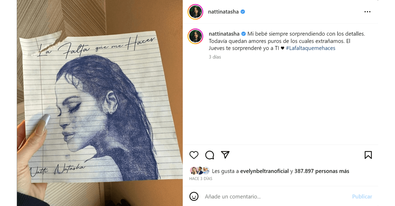 Natti Natasha había adelantado la canción que le dedicó a Raphy Pina