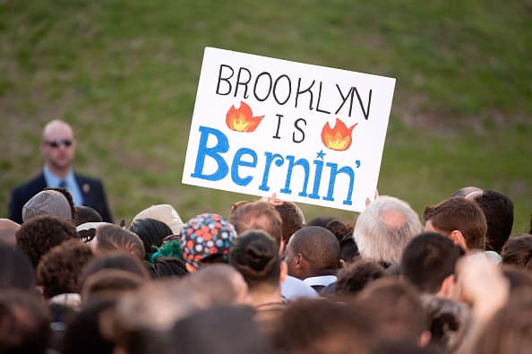 Residentes de Brooklyn, condado neoyorquino en el cual nació Bernie Sanders, dijeron presente.