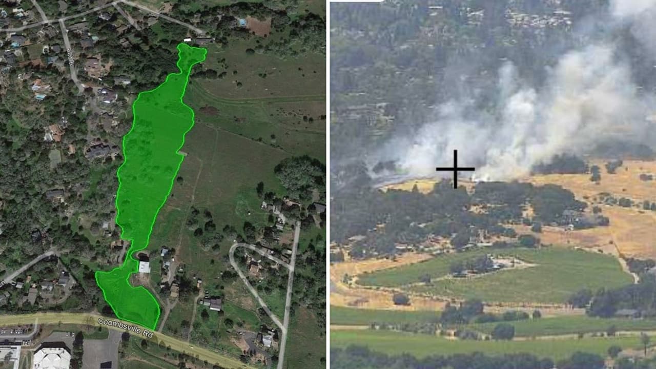 Levantan orden de evacuación tras incendio forestal en Napa