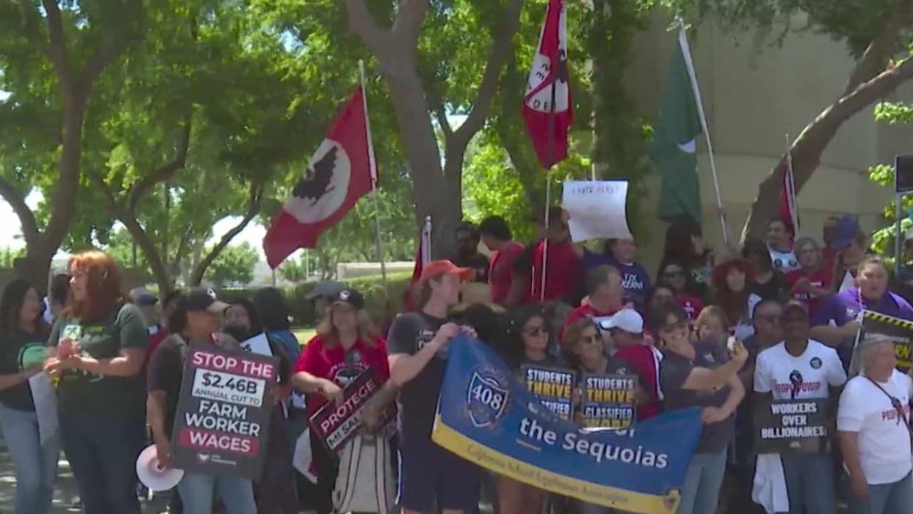 Manifestación en Kern por trabajadores agrícolas: llaman a votar en las próximas elecciones