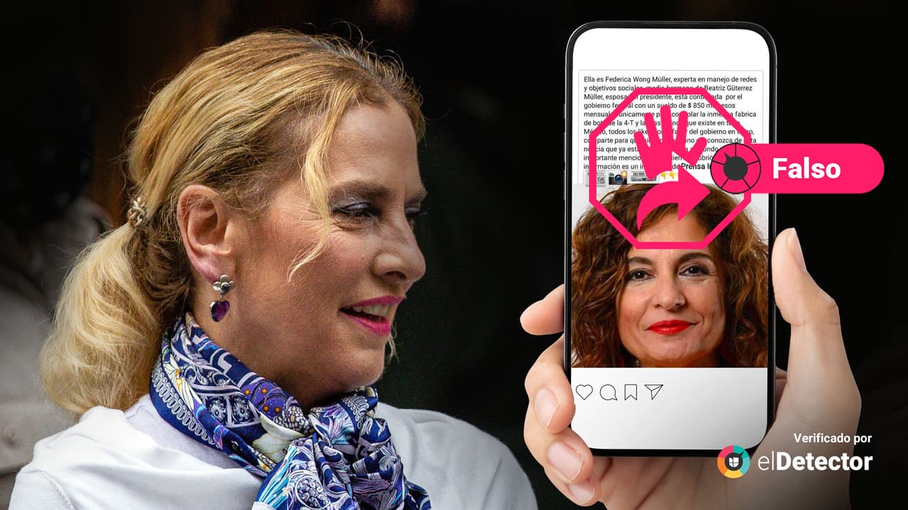 Esta no es una “medio hermana” de la esposa de AMLO ni dirige una “fábrica de bots”: es una ministra española