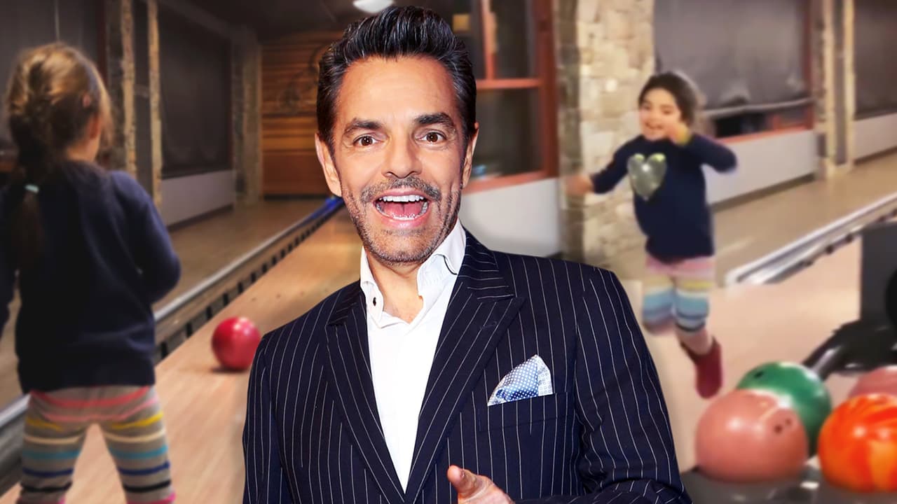 La reacción de Eugenio Derbez después de ver a Aitana de 5 años ganar en el boliche