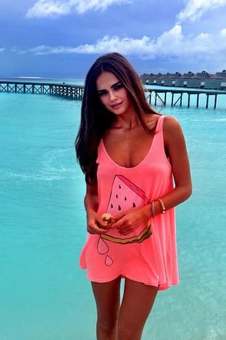 Es muy hermosa y su carrera en el modelaje va muy bien.