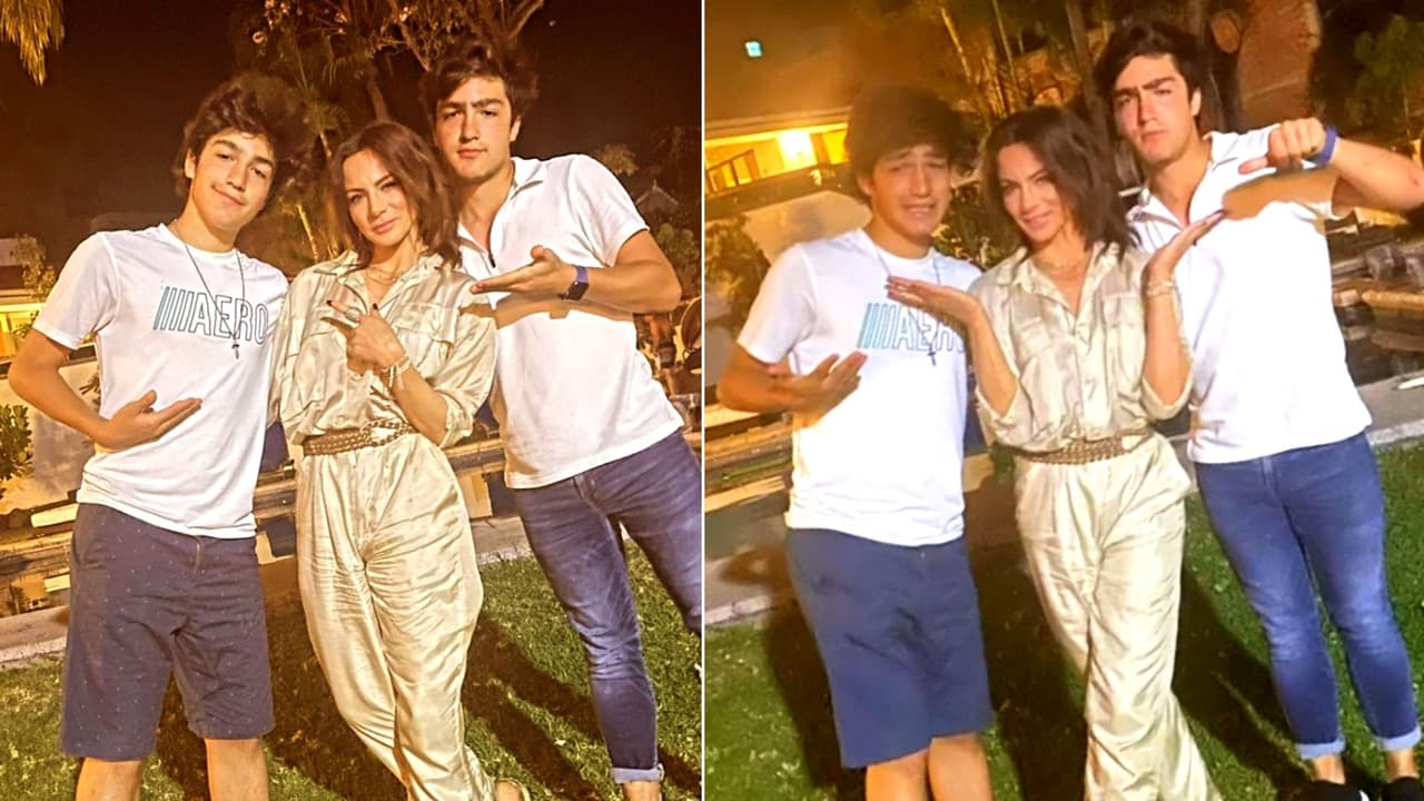 Silvia Navarro se reencuentra con los gemelos Alex y Guille de Mi Corazón Es Tuyo.