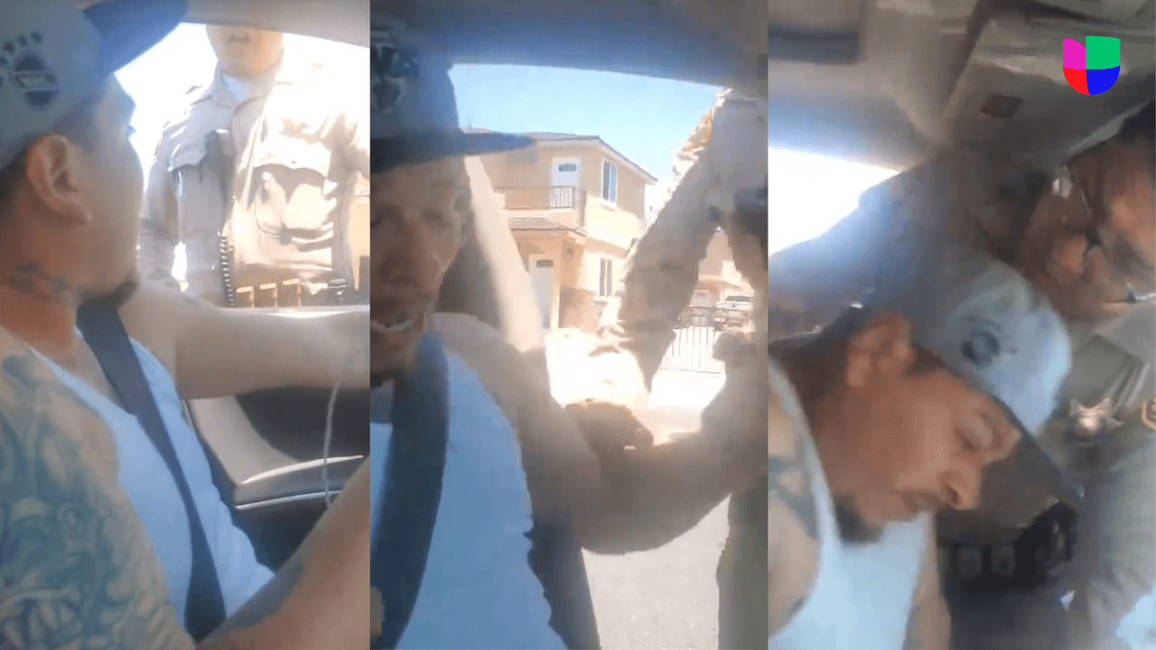 Video muestra cómo un policía golpea a un hispano dentro de su auto durante arresto en California