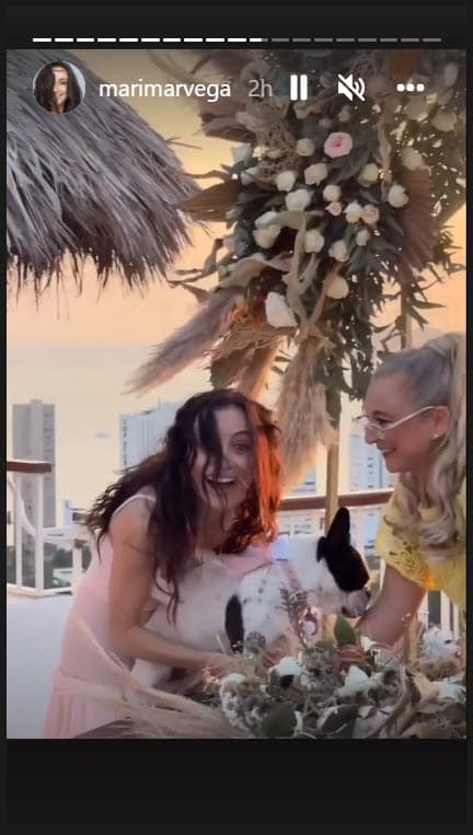 A la actriz se le veía radiante y feliz ante lo que vivió. 
<br>