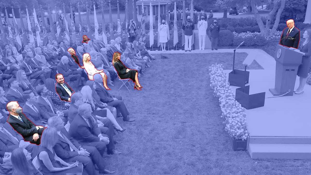 Fotografía interactiva: los contagiados de covid-19 en una misma reunión con Trump en la Casa Blanca