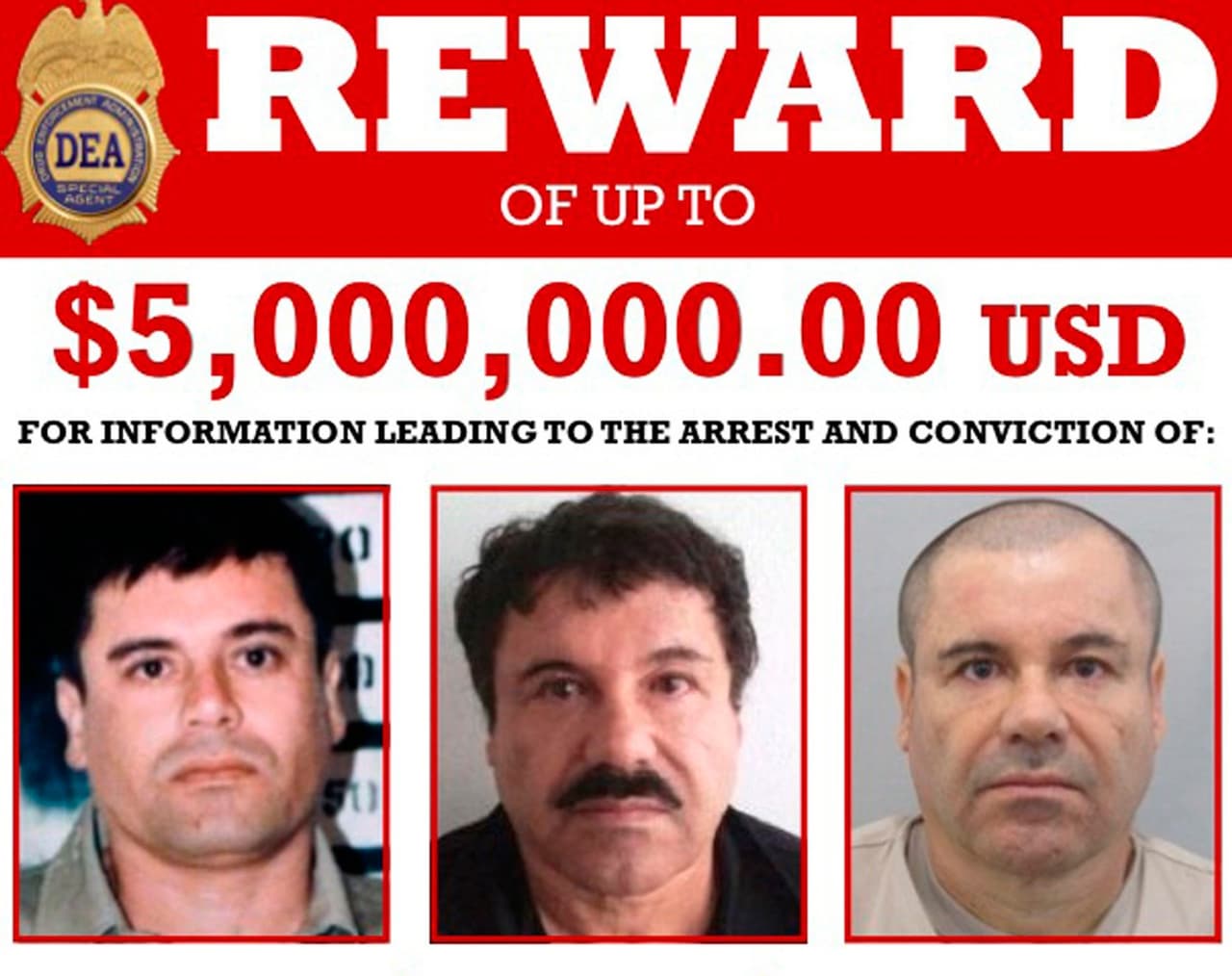 ¿Se cobró la recompensa de $5 millones por la captura de 'El Chapo'?