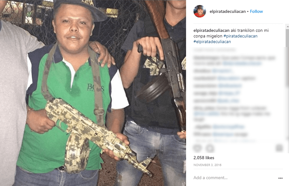Esta imagen fue publicada en la cuenta de Instagram de 'El Pirata de Culiacán' el 3 de noviembre de 2016