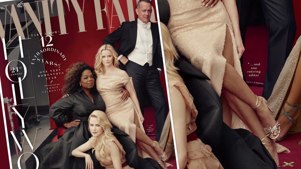 ¿Tres piernas? La postura imposible de Reese Witherspoon (no intentes hacer esto en tu casa)